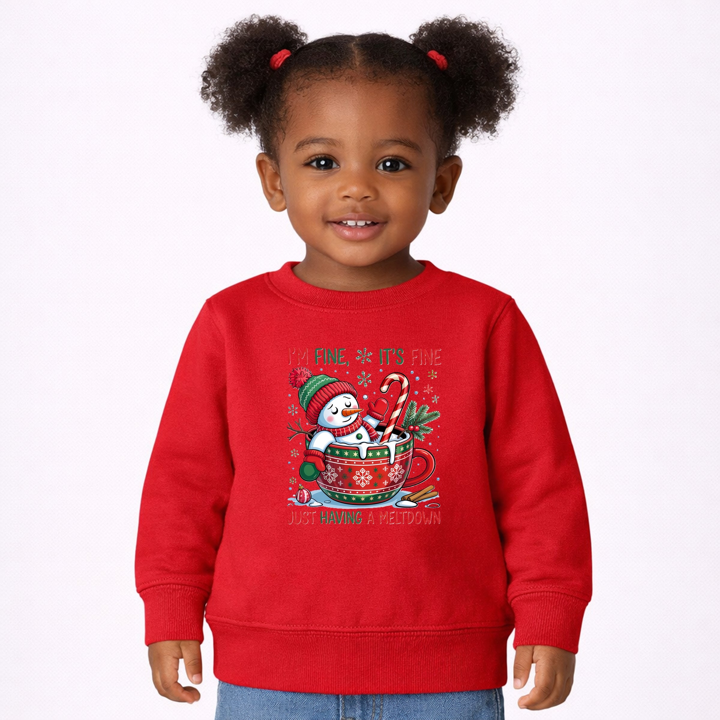 32WG3X9G0O-Toddler Sweatshirt Red