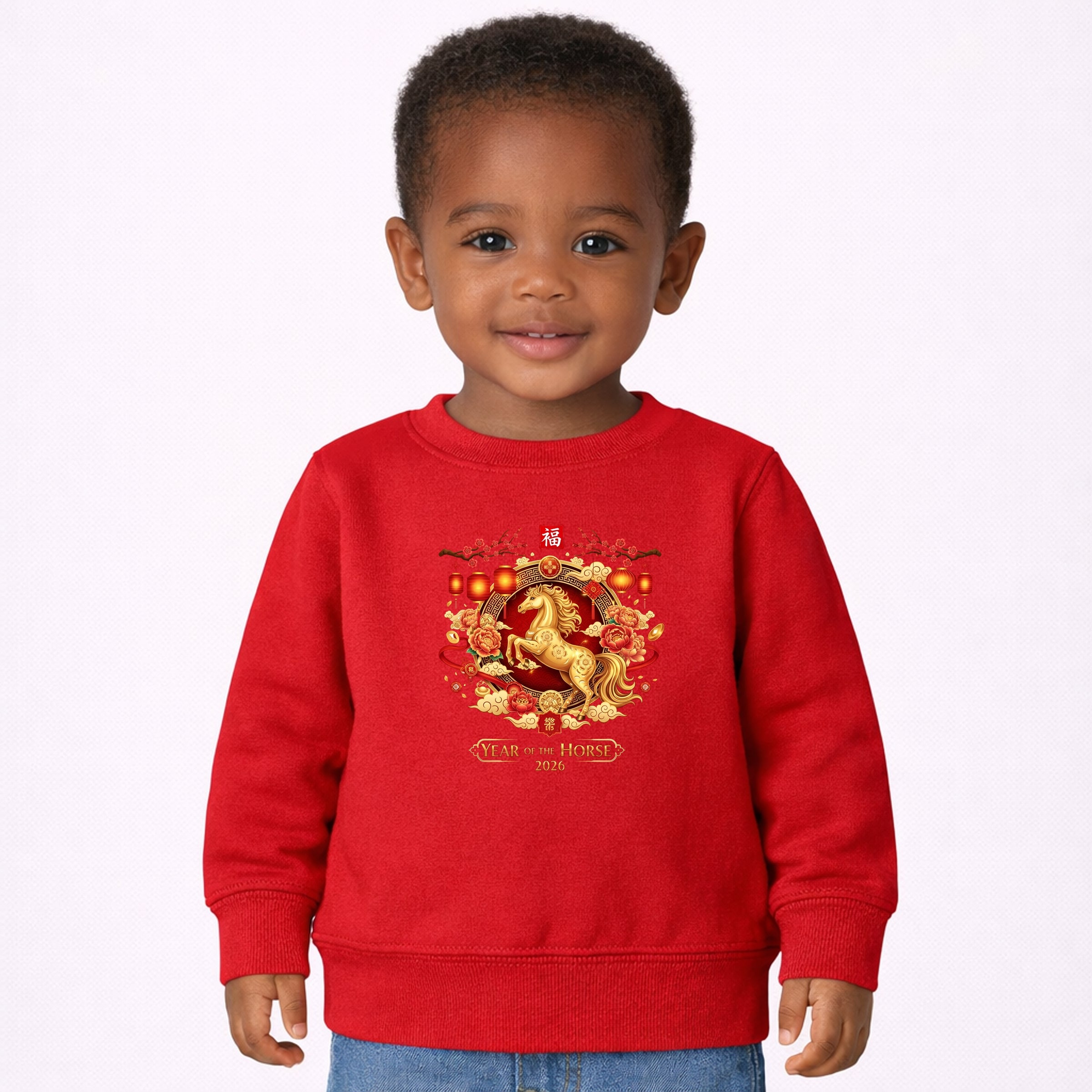 EM5YELHJFO-Toddler Sweatshirt Red
