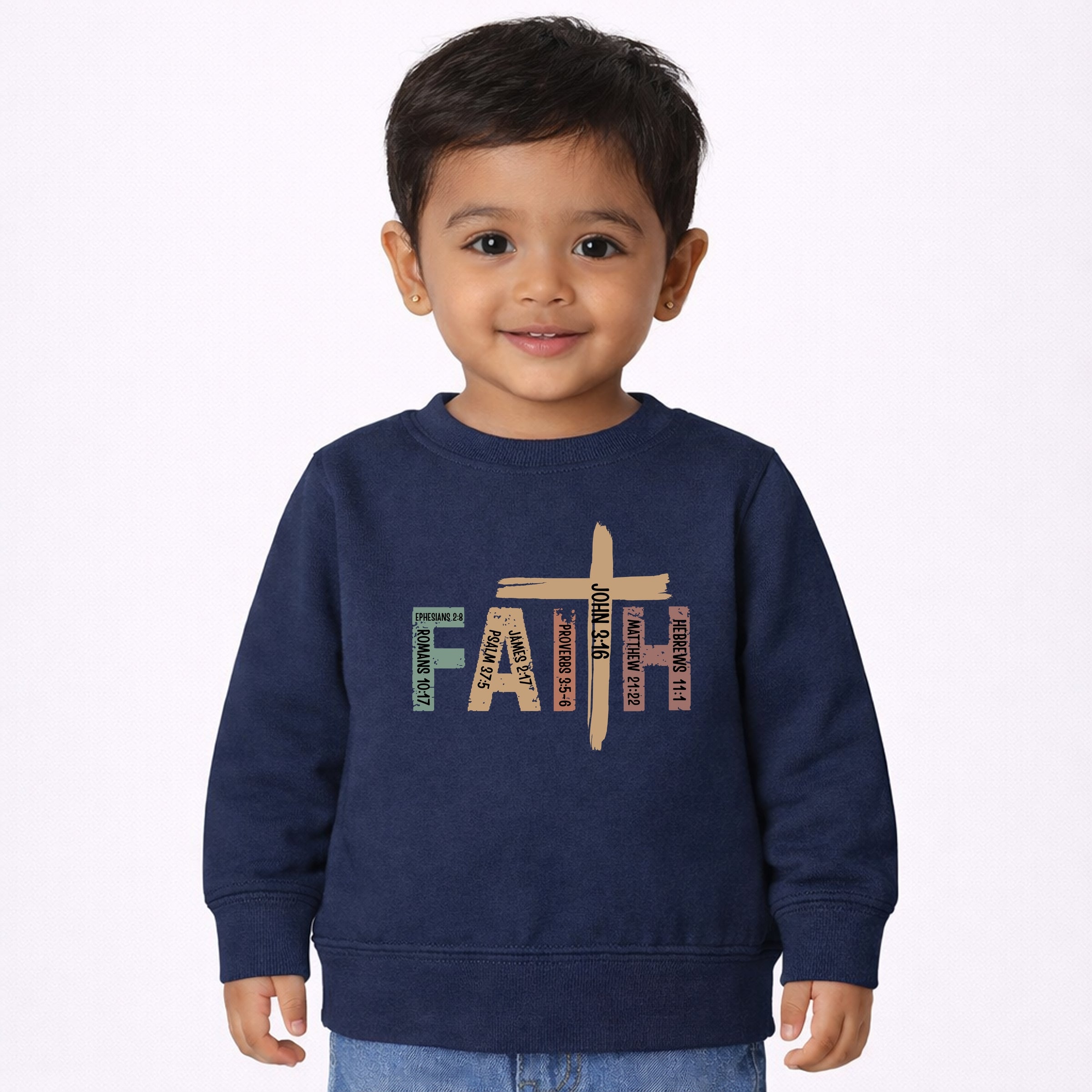 HUSXGURIEQ-Toddler Sweatshirt Navy