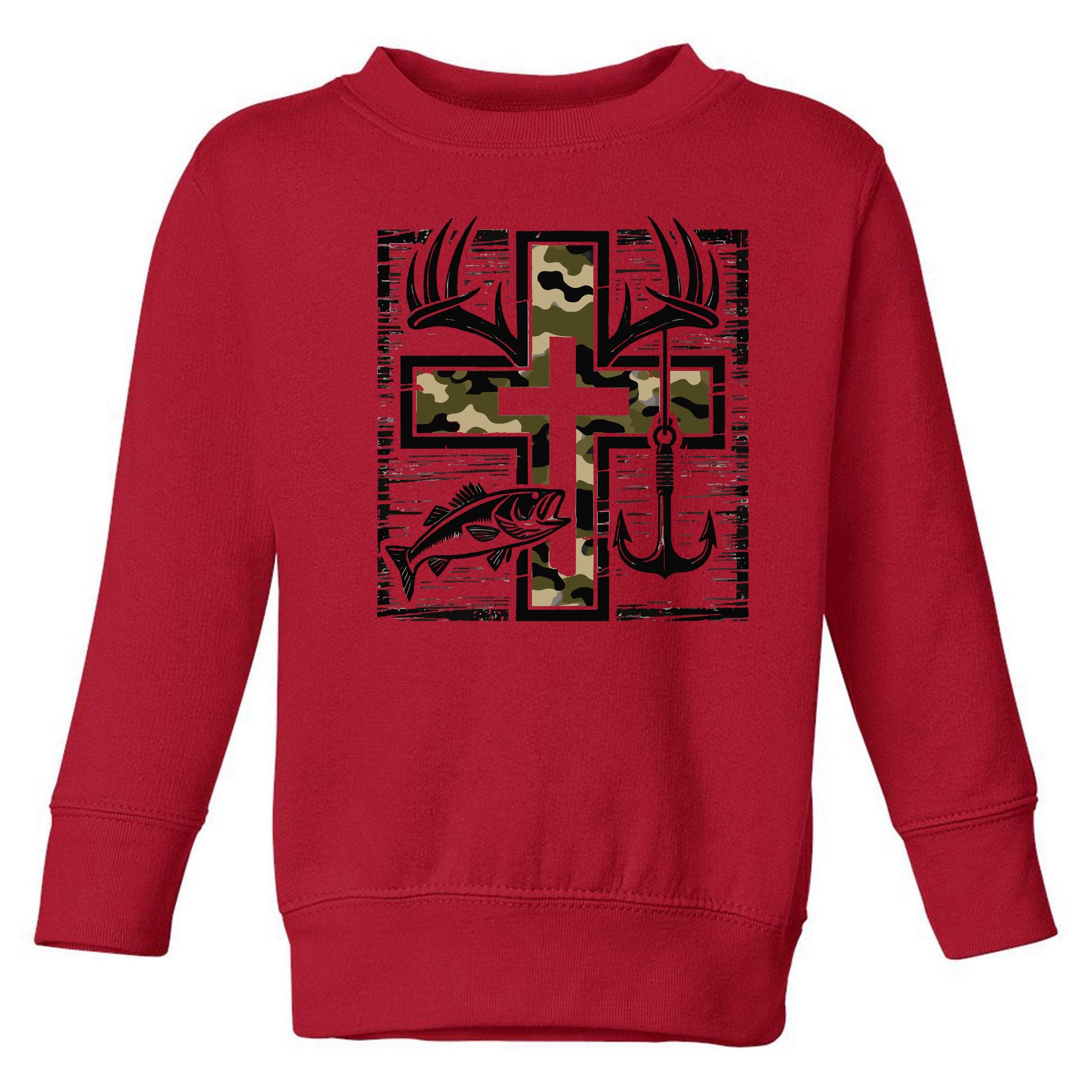 IMHPQLS5CQ-Toddler Sweatshirt Red