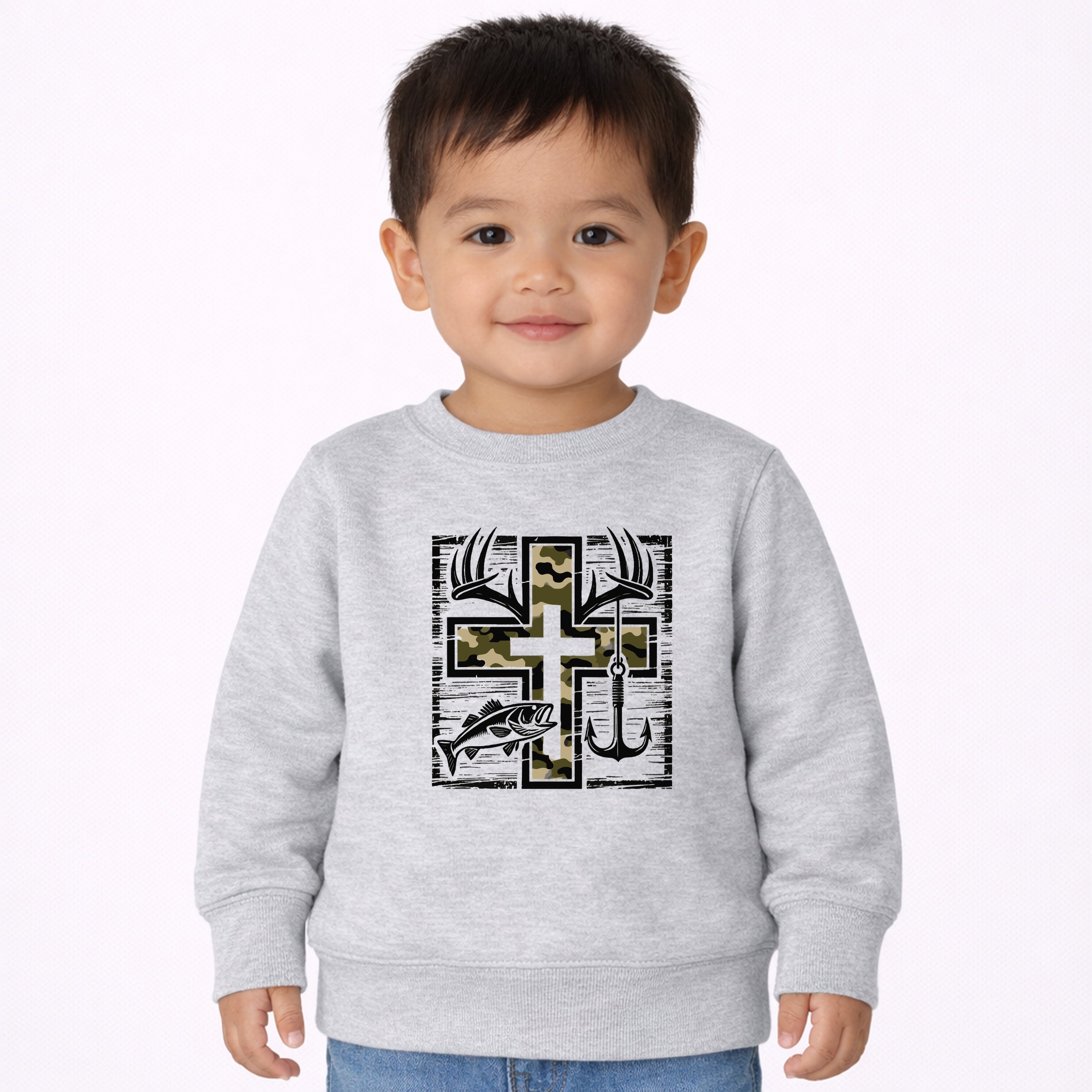 IMHPQLS5CQ-Toddler Sweatshirt Sport Grey