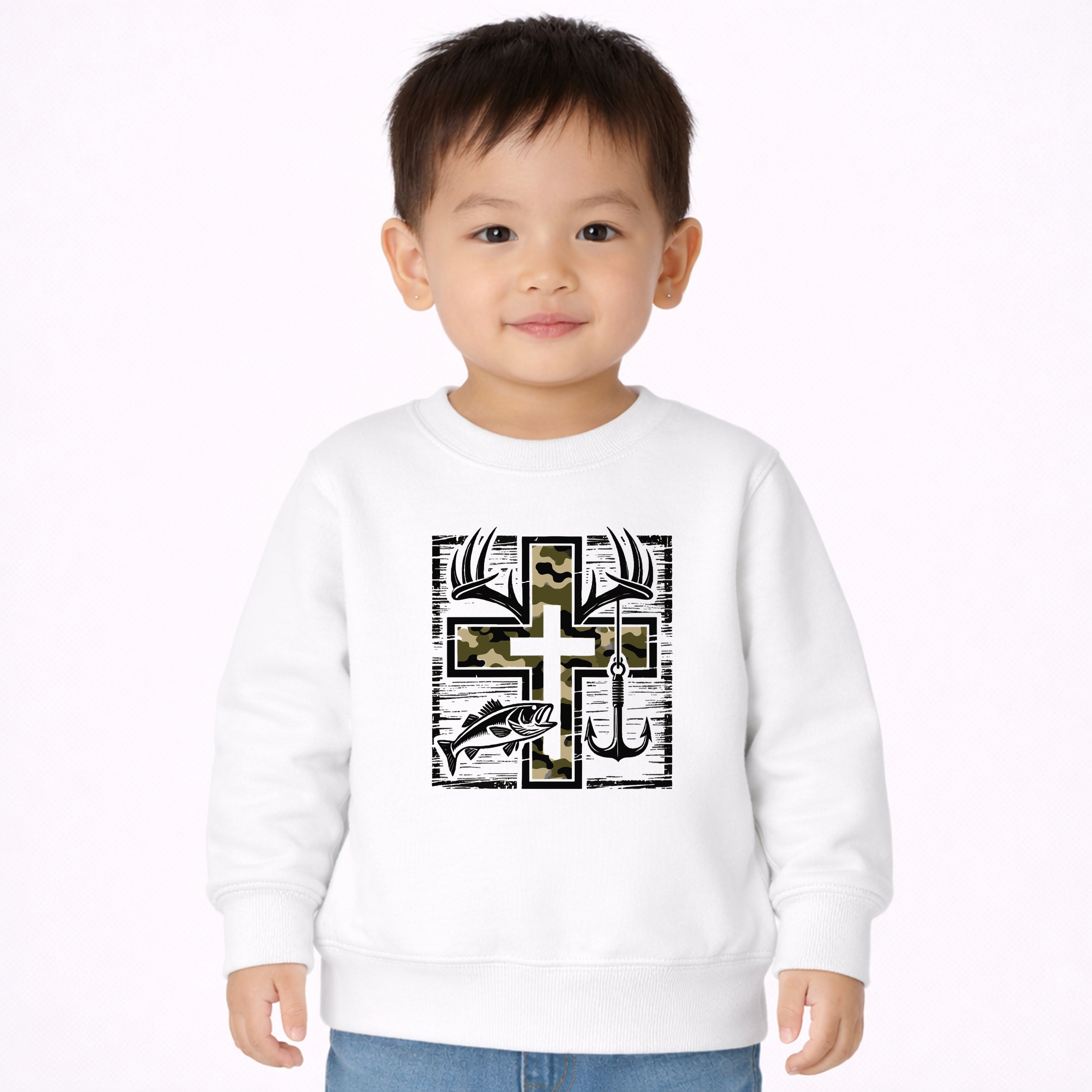 IMHPQLS5CQ-Toddler Sweatshirt White