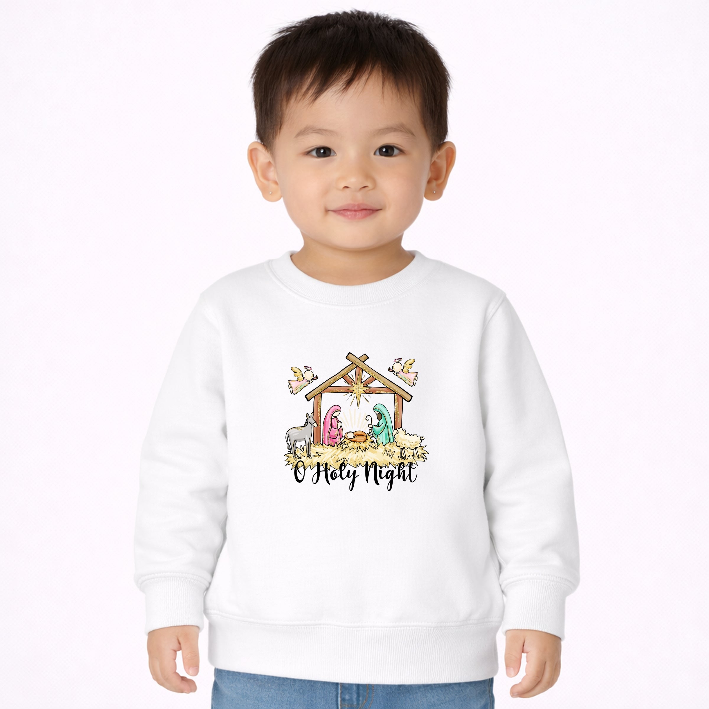 P2ROAB37Q1-Toddler Sweatshirt White
